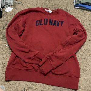 Old navy red sweatshirt